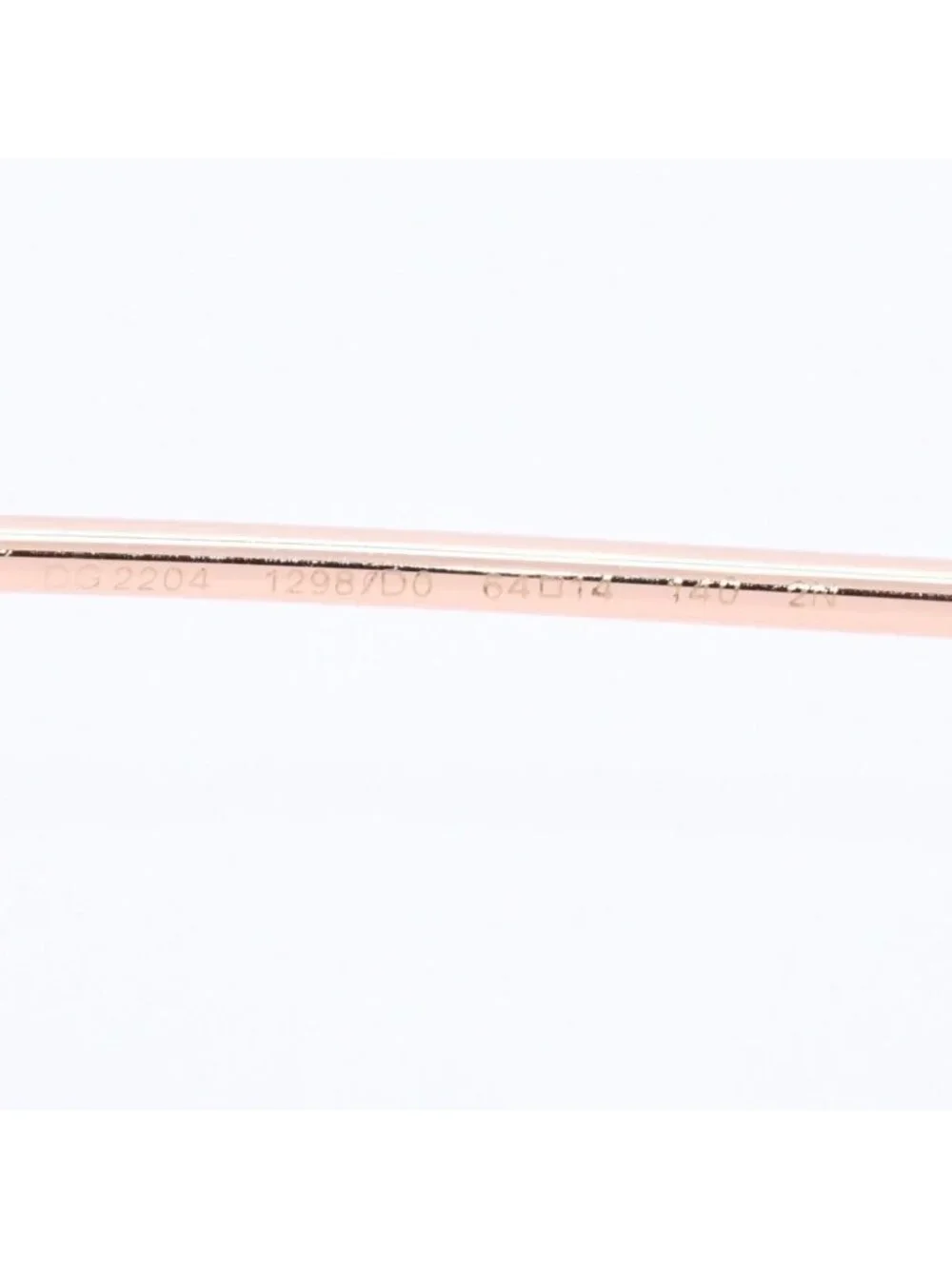 Dolce & Gabbana Sunglasses Pink Lens Gold Temple Eyewear